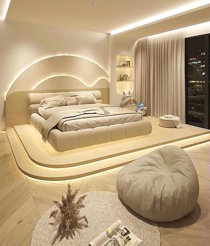 phòng ngủ trẻ trung sang trọng